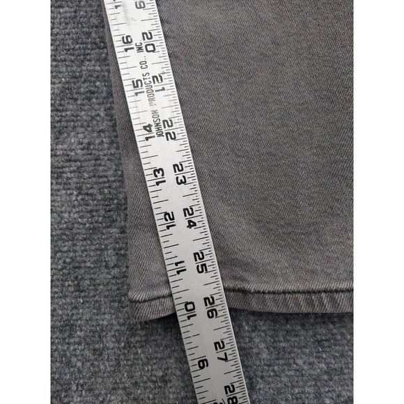 Levis Wedgie Straight Jeans Womens 27x28 Gray Stretch Mid Rise Denim - Picture 8 of 13